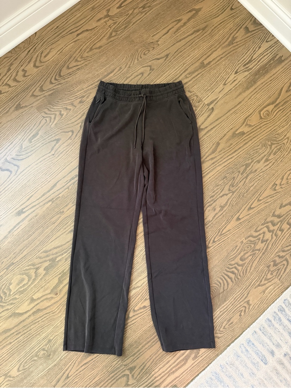 Athleta Grey Wide-Leg soft Drawstring Pants